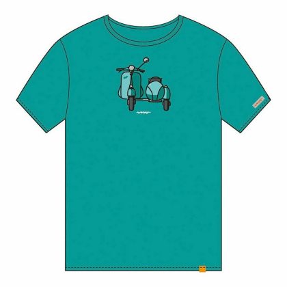 Camiseta De Manga Corta Turquesa
