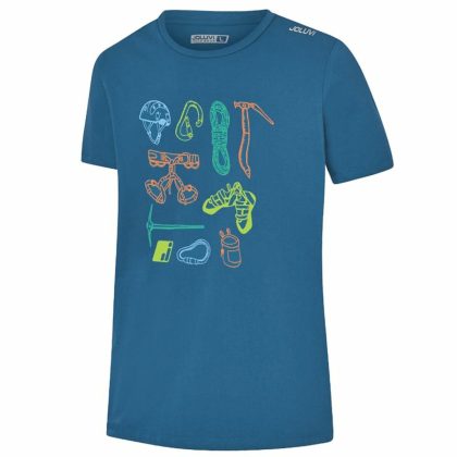 Camiseta De Manga Corta Para Hombre Azul