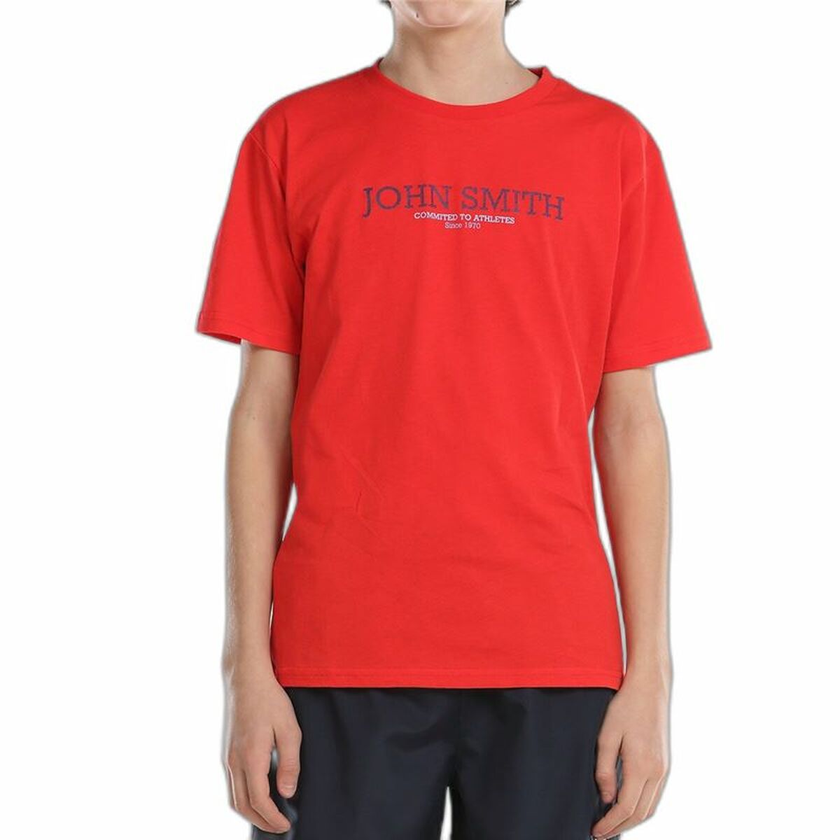 Camiseta De Manga Corta Para Niño Rojo