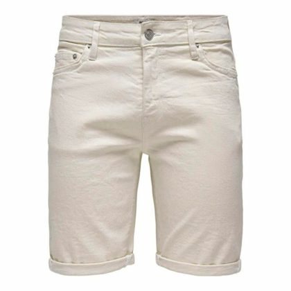 Pantalones Cortos Para Hombre Beige